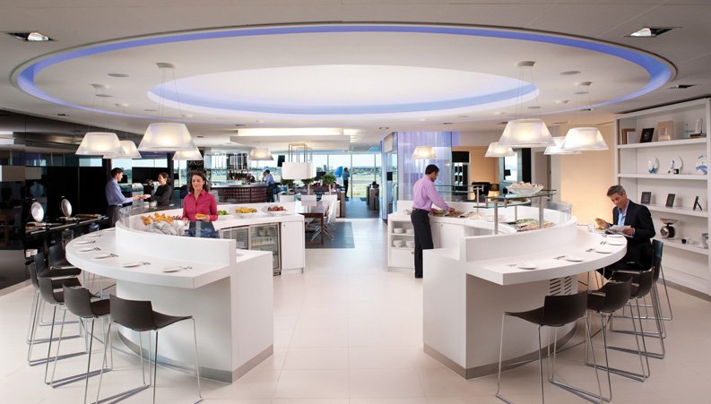 BMI lounge food and beverage area